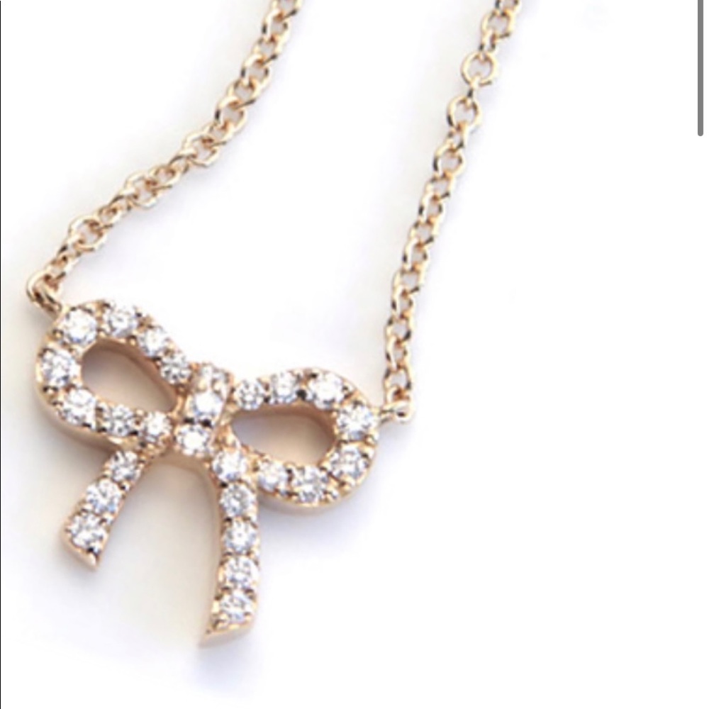 Tiffany diamond 18k gold necklace
